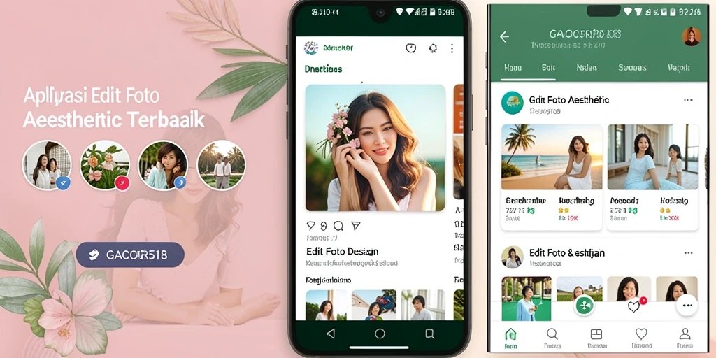 Antarmuka pengguna GACOR518 yang sederhana namun elegan untuk Edit Foto Aesthetic.