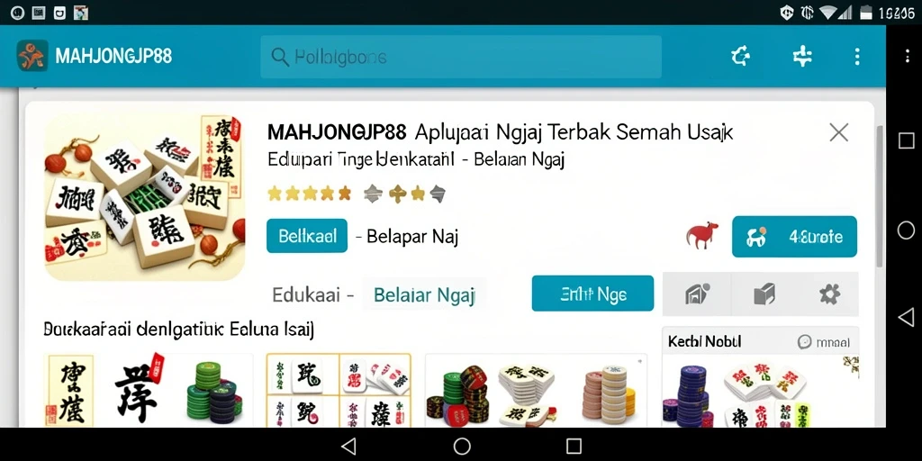 Tampilan antarmuka utama MAHJONGJP88 untuk belajar ngaji.