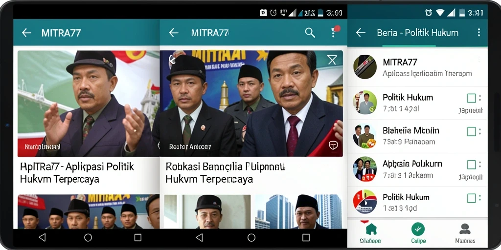Antarmuka aplikasi MITRA77 yang modern dan informatif.