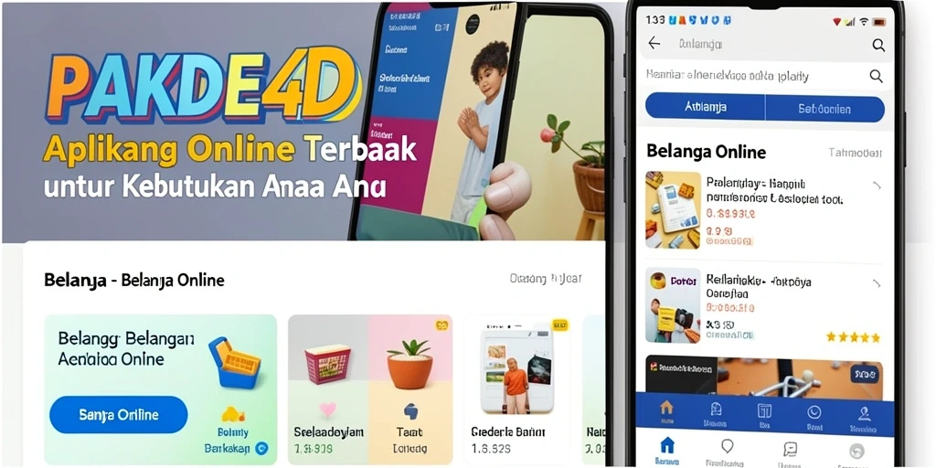 Tampilan antarmuka aplikasi PAKDE4D untuk belanja online yang mudah dan intuitif.
