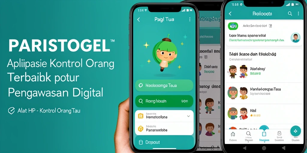 Tampilan antarmuka PARISTOGEL yang ramah pengguna untuk kontrol orang tua.