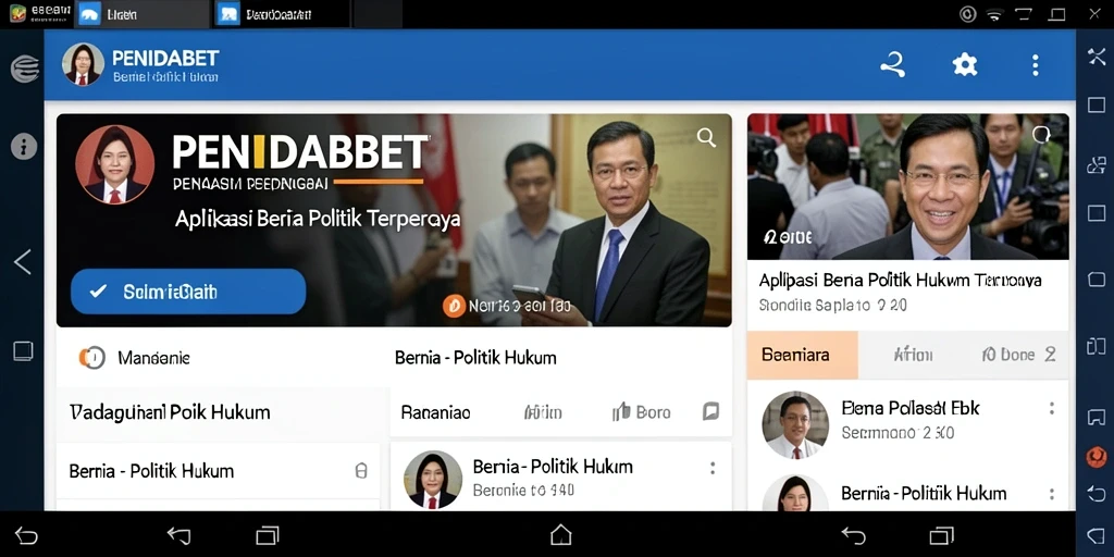 Antarmuka aplikasi PENIDABET yang informatif dan mudah diakses.