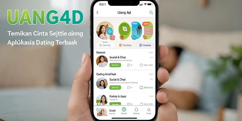 Antarmuka utama aplikasi UANG4D yang memudahkan pencarian pasangan.