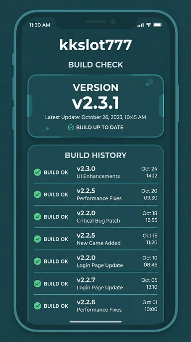 Riwayat Versi Terbaru Aplikasi kkslot777 untuk Android